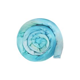 Spiral Lock Colored Dreadlocks Bendable Hair Band (Option: Tie Dye Light Green And Blue)