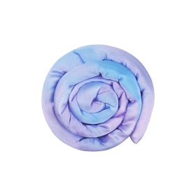 Spiral Lock Colored Dreadlocks Bendable Hair Band (Option: Tie Dye Light Blue Purple)