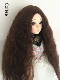 Small Cloth Salon Doll Wigs (Option: coffee-8 Points Big Head)