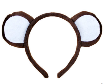 Performance Cartoon Animal Headband Plush Headdress (Option: Monkey)