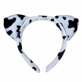 Performance Cartoon Animal Headband Plush Headdress (Option: Cow)