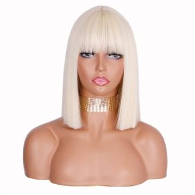 Short Straight Bangs Chemical Fiber Wig (Option: 613)