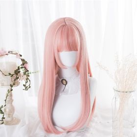 Princess Cherolita Mid-length Straight Lolita Wig (Option: Peach Pink)