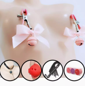 Nipple Clamps Punish The Nipple By Stimulating The Clitoris Bells (Option: F)