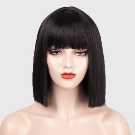 Full-head Wig Wigs In Stock Wholesale (Color: Black)